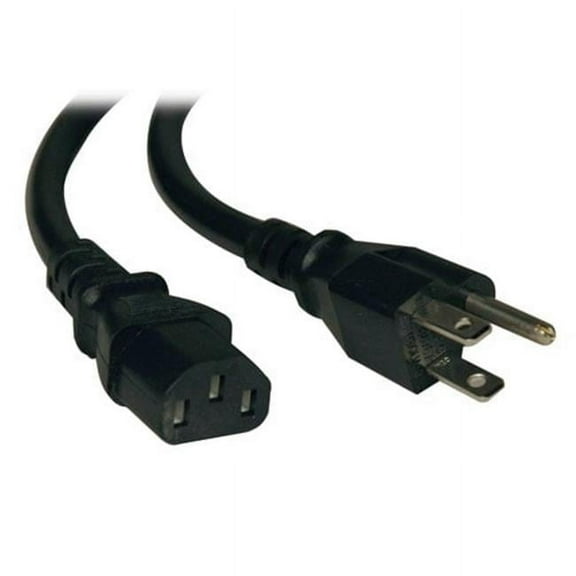 TRIPPLITE  Tripp Lite- Computer Power Cord- 10A- 18AWG- 125V- NEMA 5-15P to IEC-320-C13- 1FT