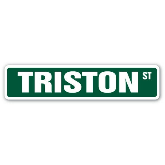 TRISTON Street Sign Childrens Name Room Sign | Indoor/Outdoor | 36" Wide