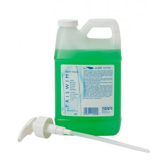 TRISWIM Chlorine Out Body Wash Jug 64Oz With Pump