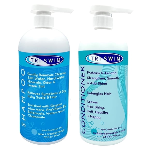 TRISWIM Value Pack Shampoo & Conditioner with Organic Aloe, 2 Piece