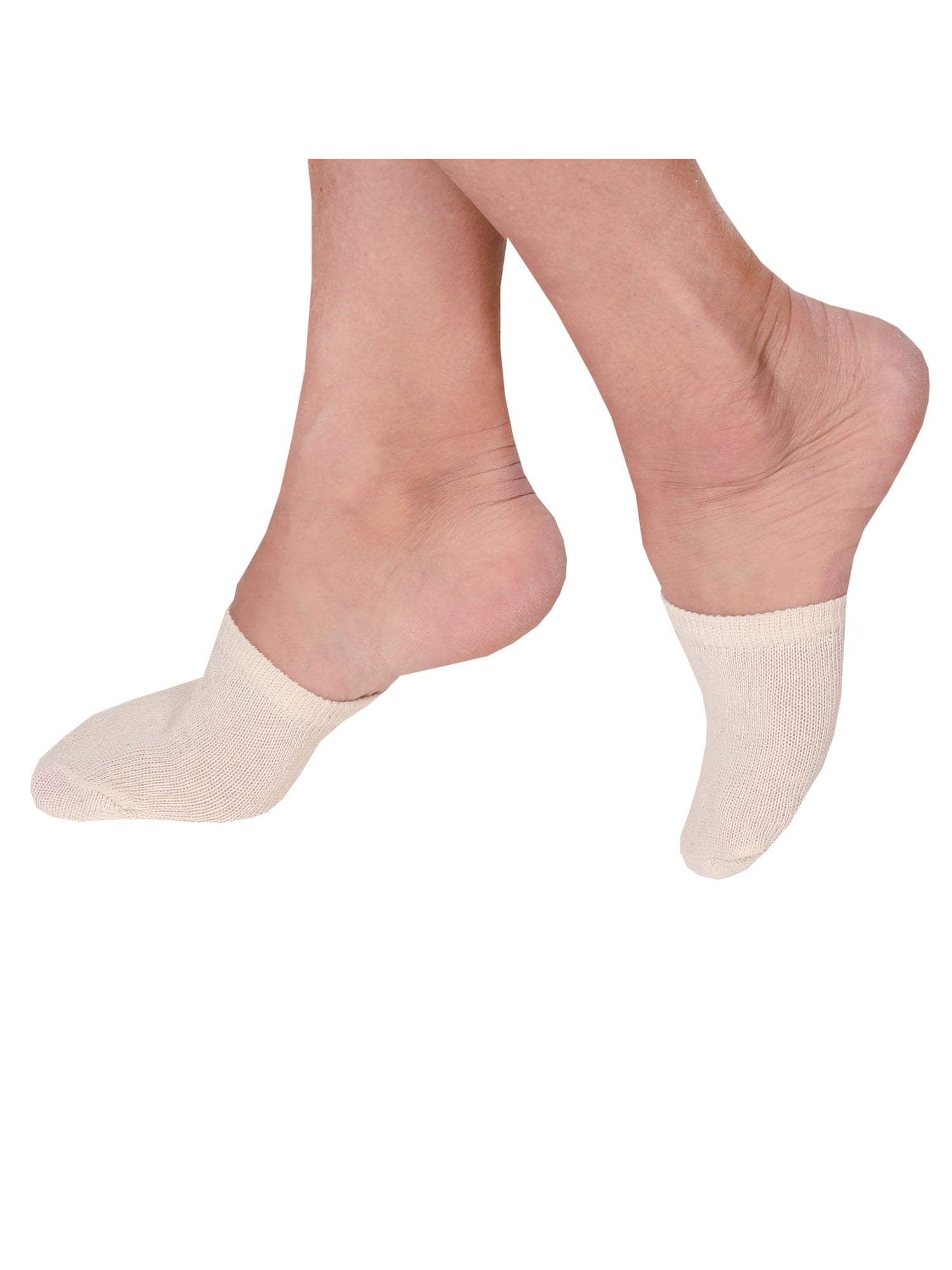 TRIUMPH HOSIERY Women's Toe Cover Socks Toe Topper Liner Half Socks, S 