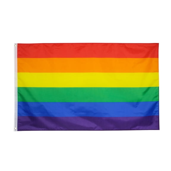 TRIXES Colorful Rainbow Flag LGBT Gay Pride Love Wins Festival Street Party 90x150cm