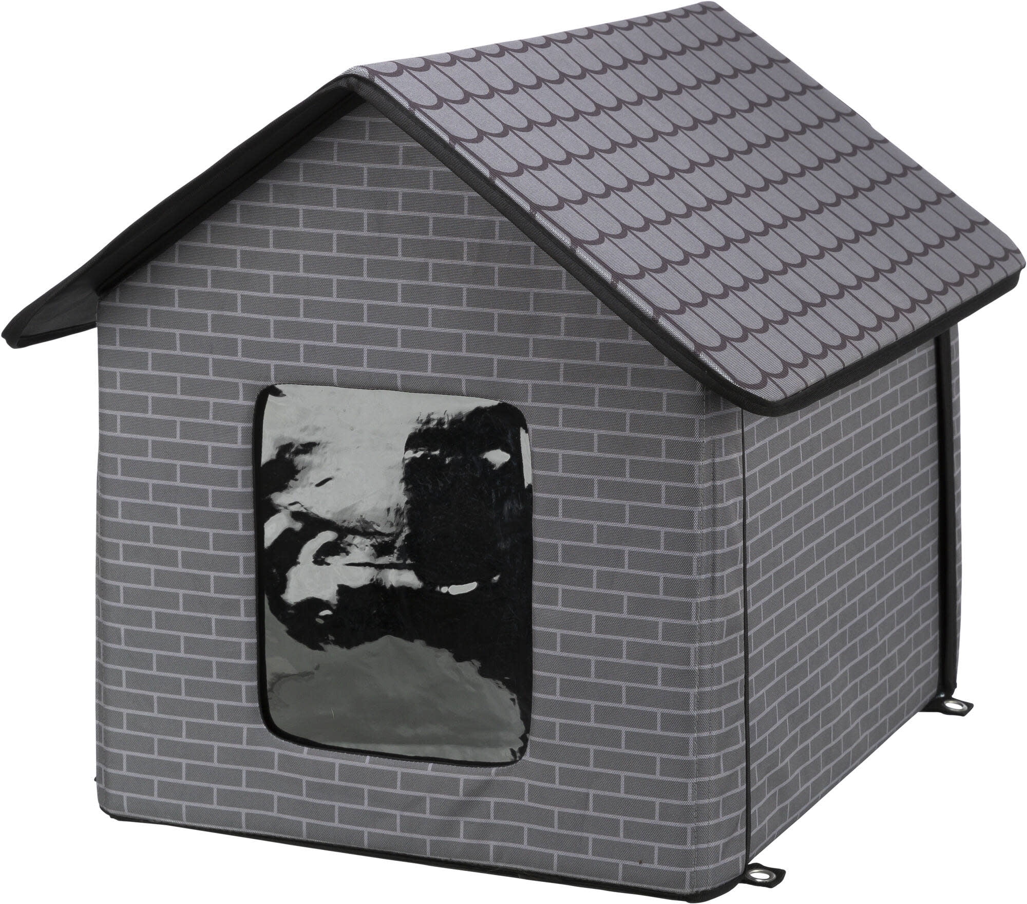 Small Gray Insulated Plastic Outdoor Pet House