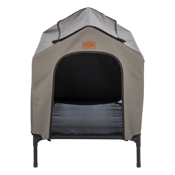 TRIXIE 2-in-1 Elevated Portable Dog House or Dog Cot & Tent for Medium-Large Dogs