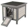 thumbnail image 1 of TRIXIE 22" x 17.9" Insulated Small Cat Shelter for Cold Seasons, Elevate Cat Home, Gray, 1 of 8