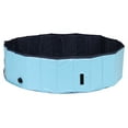 thumbnail image 1 of TRIXIE 31.5" Outdoor Splash Pool for Dogs, Foldable Playpen, Bathtub, Blue, Medium, 1 of 9