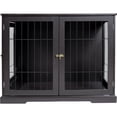 thumbnail image 1 of TRIXIE 32.7" Dog Crate, Wooden Indoor Kennel Furniture for Medium Dogs Up to 50 lb, Brown, 1 of 9