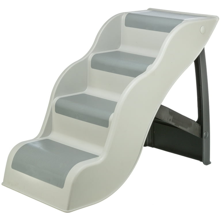 TRIXIE 4-Step Pet Stairs, Lightweight and Collapsible Steps Ideal