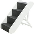 thumbnail image 1 of TRIXIE Adjustable 4-Step Pet Stairs, White, 1 of 7