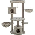 thumbnail image 1 of TRIXIE Anna Plush & Sisal 50" Cat Tree Scratching Posts Condos Hammocks Perches Cat Toy, Gray, 1 of 8