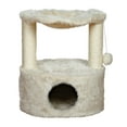 thumbnail image 1 of TRIXIE Baza Grande Scratching Post, Cream, with Condo, Hammock, Dangling Pom-Pom, 1 of 8