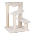 thumbnail image 1 of TRIXIE Baza Senior Plush & Sisal 27.6" Cat Tree Scratching Posts Hammock & Steps, Cream, 1 of 5