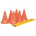 thumbnail image 1 of TRIXIE Dog Agility Hurdle Cone Set, Portable Canine Agility Training Set, 6 Exercise Cones with 3 Agility Rods, 1 of 9