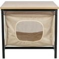 thumbnail image 1 of TRIXIE Emmie Indoor Cat Condo, Cat Bed Side Table, Cat Hideaway Cave with Cozy Cushion, Beige, 1 of 6
