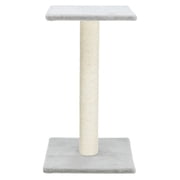 TRIXIE Espejo 27" Sisal Cat Scratching Post with Plush Platform, Gray