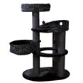 thumbnail image 1 of TRIXIE Filippo Plush & Sisal 4-Level 45" Cat Tree, Scratching Posts, Condo & Hammock, Gray, 1 of 9