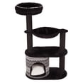 thumbnail image 1 of TRIXIE Giada Plush & Sisal 4-Level 44" Cat Tree with Scratching Posts, Condo & Hammock, Black, 1 of 8
