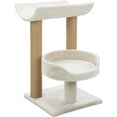 thumbnail image 1 of TRIXIE Isaba Plush 2-Level 24.4" Cat Tree with Sisal Scratching Posts, 2 Perch, Greige, 1 of 8