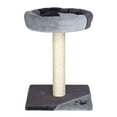 thumbnail image 1 of TRIXIE Junior Tarifa  Plush & Sisal 20.5" Scratching Post with Padded Platform, Dark Gray, 1 of 7