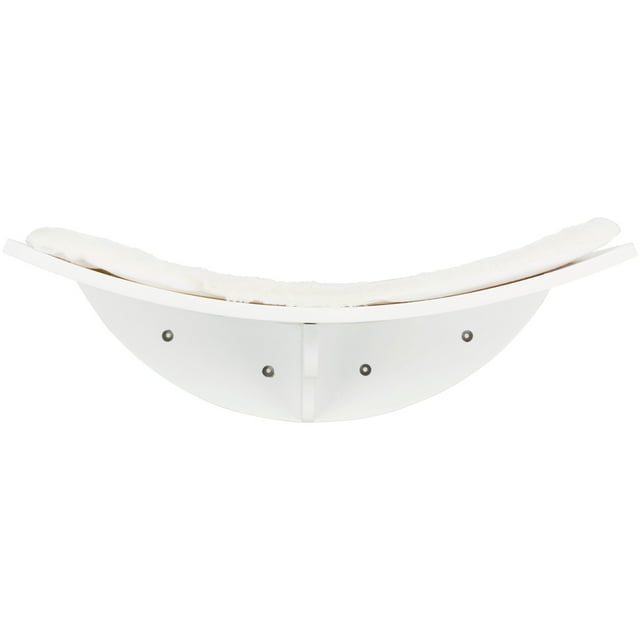 TRIXIE Lea Space Saving Wall Mounted Cat Perch with Soft Cushion, White