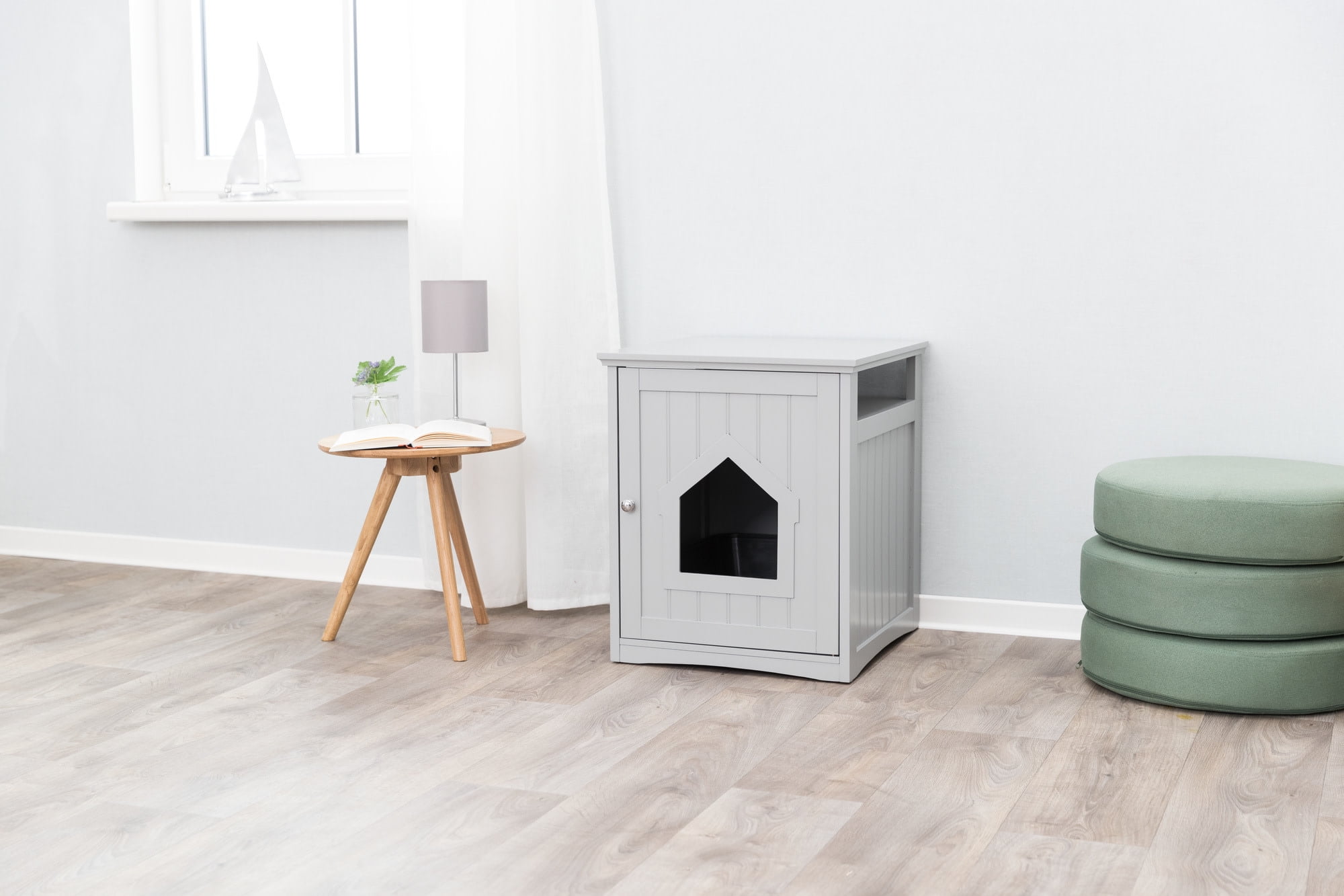 TRIXIE Litter Box Enclosure Hide Litter Boxes Storage Drawer Indoor Cat