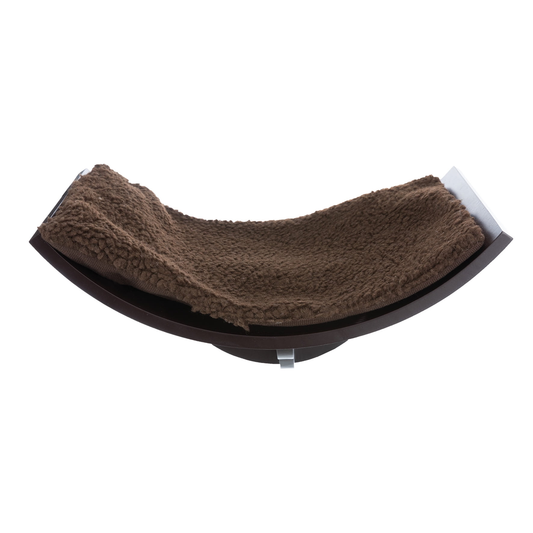 TRIXIE Lorena Space Saving Wall Mounted Cat Perch with Soft Cushion, Brown