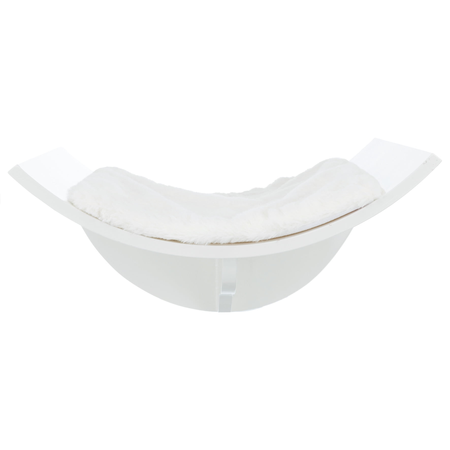 TRIXIE Lorena Space Saving Wall Mounted Cat Perch with Soft Cushion, White