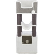 TRIXIE Lucano Xxl 43.3 Multi-Level Cat Tree with Sisal Scratching Posts, Condo & Hanging Cat Toy, Gray