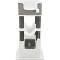 thumbnail image 1 of TRIXIE Lucano XXL Jute & Plush 3-Level 43.3" Cat Tree, Scratching Posts and Condo, Gray, 1 of 9