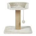 thumbnail image 1 of TRIXIE Mica Sisal 18" Cat Scratching Post with Plush Platform, Light Gray-Greige, 1 of 8
