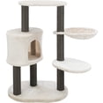thumbnail image 1 of TRIXIE Moriles Plush & Sisal 3-Level 39" Cat Tree with Scratching Posts & Condo, Lt Gray, 1 of 8