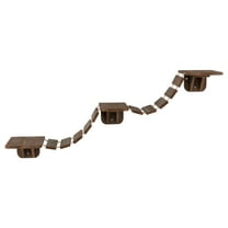 TRIXIE Multi-Level Wall Mounted Cat Perch with Bridge, Espresso Brown