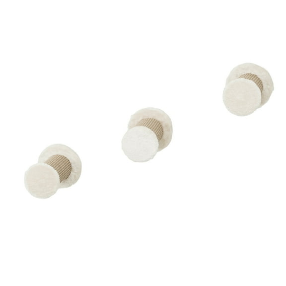 TRIXIE Plush & Sisal Cover Cat Perch, 3 Piece Set, Brown