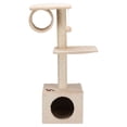 thumbnail image 1 of TRIXIE San Fernando Plush & Sisal 3-Level 41.7" Cat Tree, Scratching Posts & Condo, Beige, 1 of 7