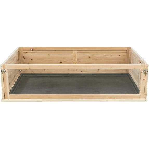 TRIXIE Small Animal Indoor Wooden Playpen with a View, Turtles, Guinea Pigs, Hamsters
