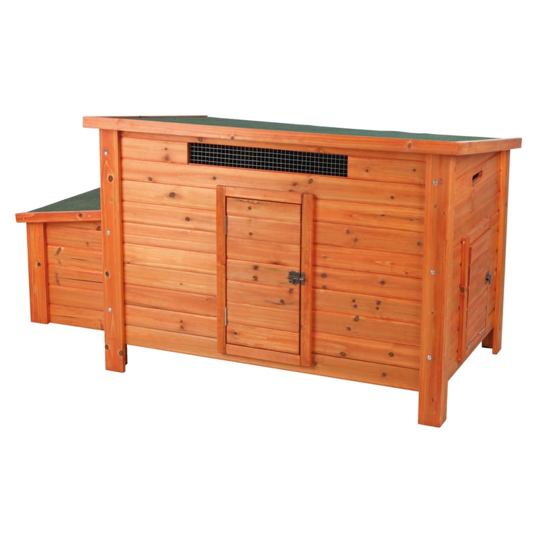 TRIXIE Weatherproof Outdoor Wooden Chicken Coop with 2 Nesting