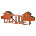 thumbnail image 1 of TRIXIE Weatherproof Wooded Backyard Chicken Coop, 4 Nesting Box, Brown, Fits 6-10 Chickens, 1 of 7