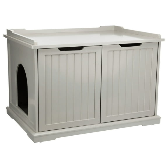 TRIXIE XL Cat Litter Box Enclosure Hidden Litter Indoor Cat Furniture Pet Home Side Table Gray