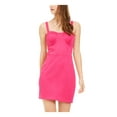 thumbnail image 1 of TRIXXI Womens Pink Zippered Spaghetti Strap Sweetheart Neckline Mini Party Body Con Dress 9, 1 of 4