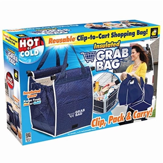 TRM original insulated grab bag hot or cold reusable grocery bag grabbag