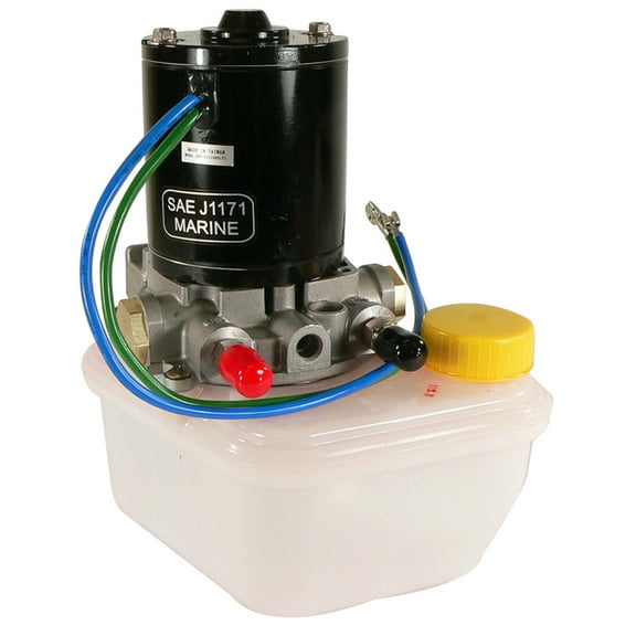 TRM0089 Tilt Trim Motor Pump & Reservoir For Power Pole Sportsman Anchor 4-6789, Pump Spn-F