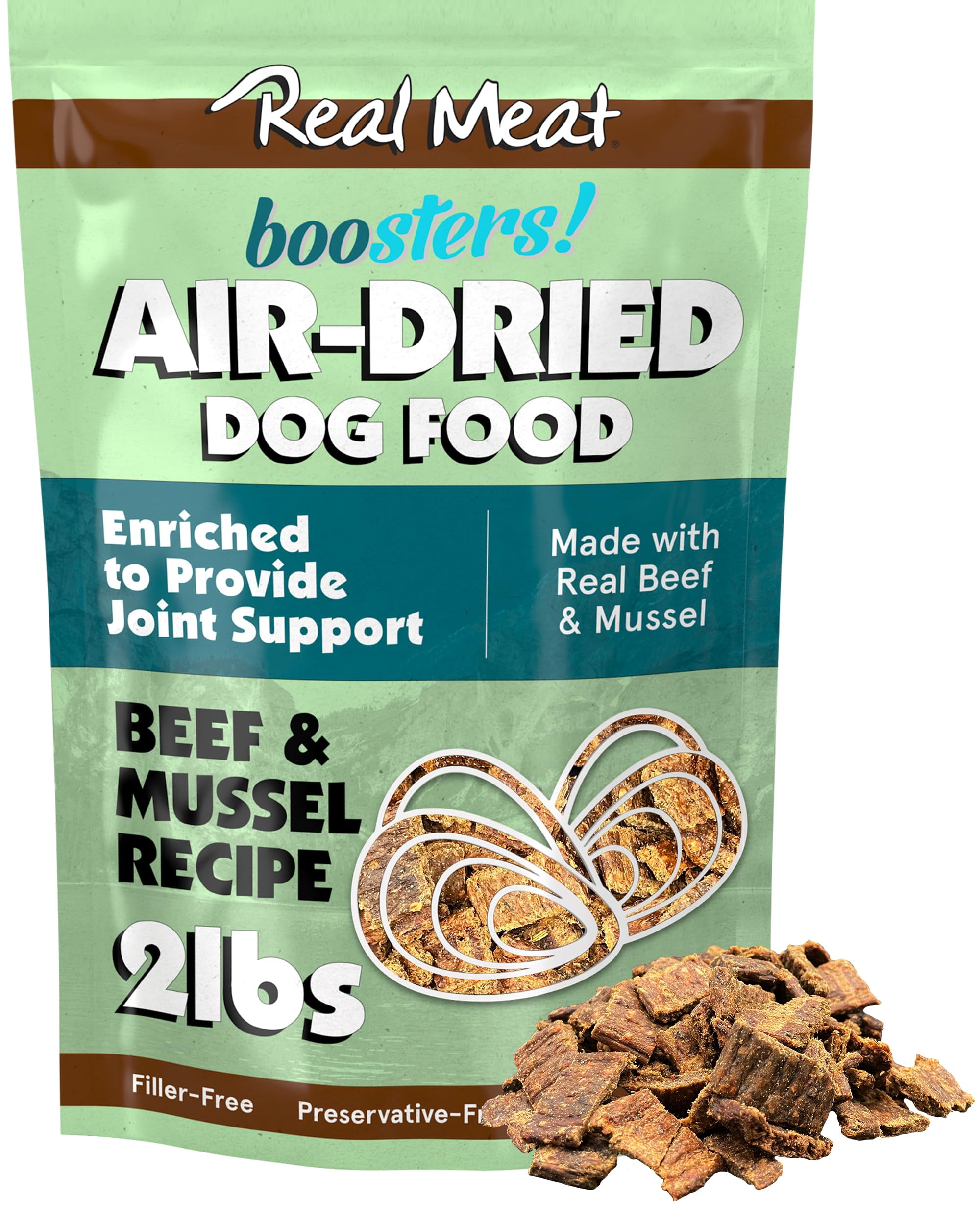 TRMC Real Meat Air Dried Dog Food - Grain Free Beef Recipe, 5lb Bag | Human-Grade, All Natural Dog & Cat Food