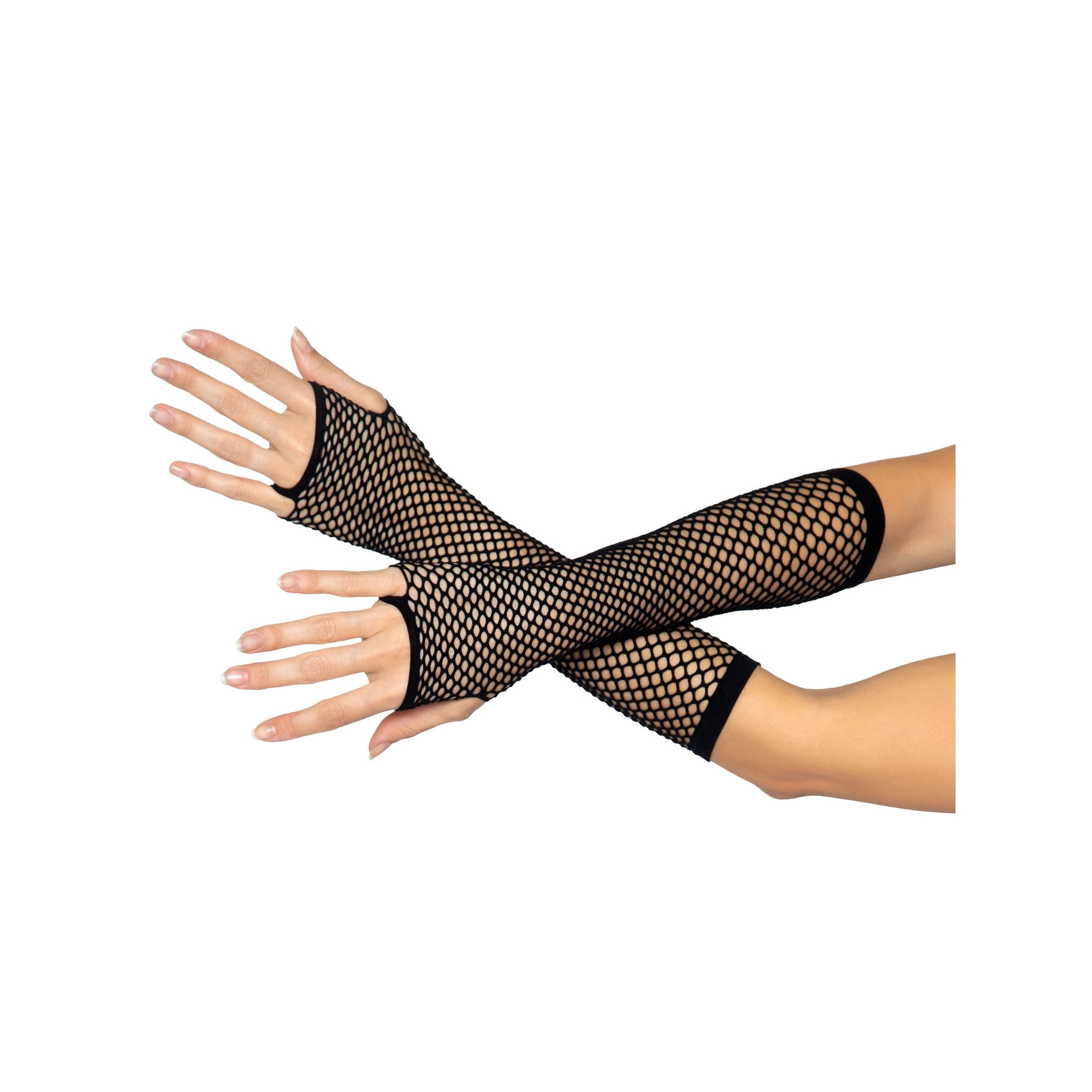 Triangle Net Gloves Costume Accessory for Adults, Black, Halloween by Way To Celebrate