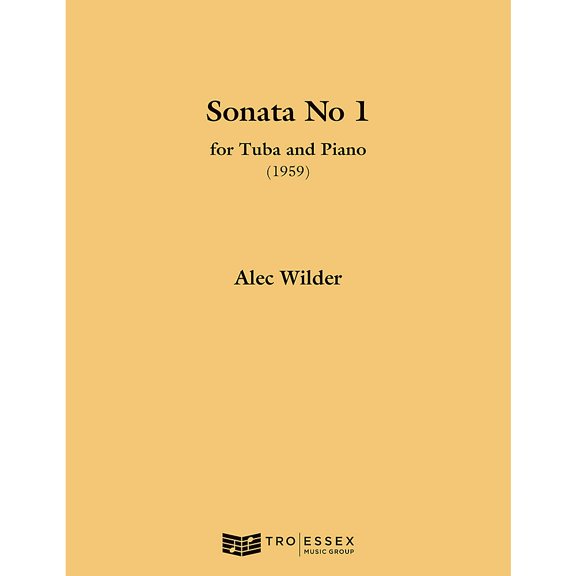 TRO ESSEX Music Group Sonata for Tuba and Piano (1959) (Tuba (B.C.)) Richmond Music Instrumental Series by Alec Wilder