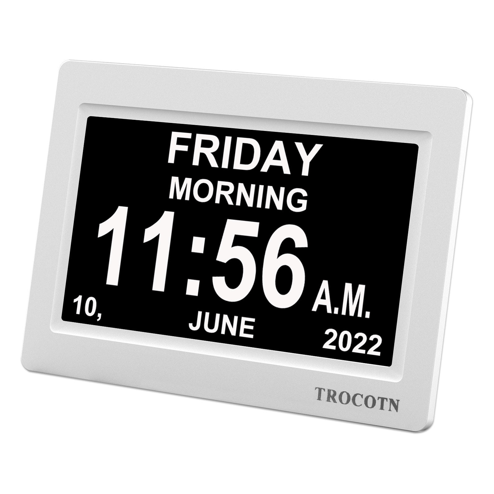 Mainstays Black Digital Alarm Clock with LED Backlight and Easy-to-Read LCD  Display