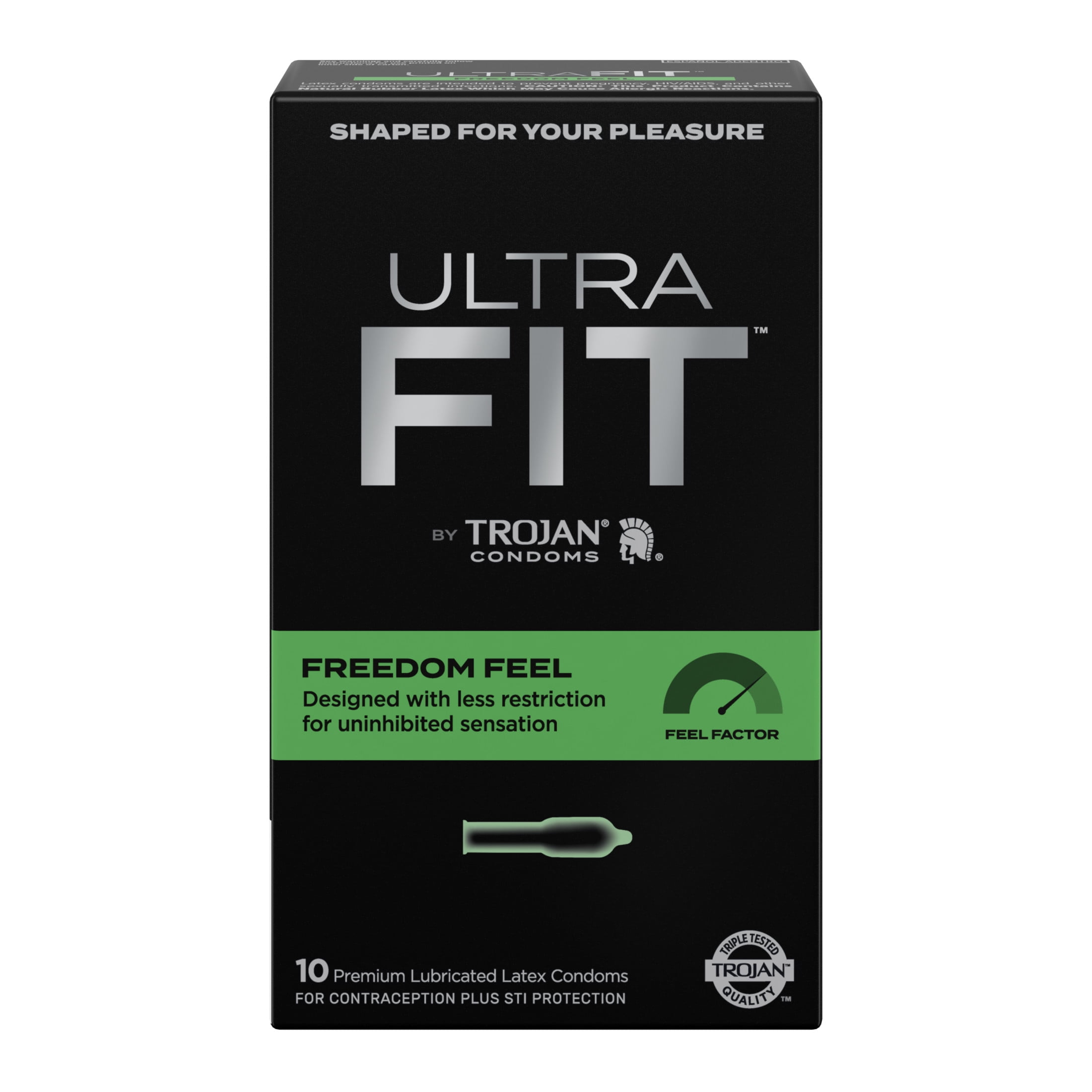 trojan ultra lubricated condoms Trojan Bareskin Raw Thin Lubricated Condoms - 10 Count main image 1