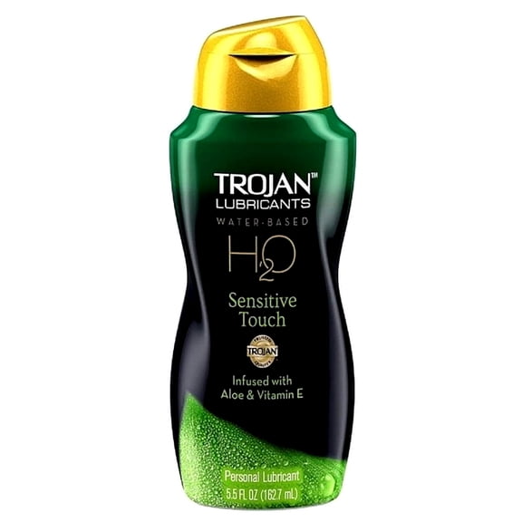 TROJAN H2O Water-Based Personal Lubricant, Sensitive Touch 5.50 oz