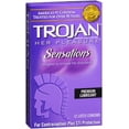 thumbnail image 1 of TROJAN Her Pleasure Sensations Lubricated Latex Condoms 12 Each (Pack of 4), 1 of 6