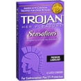 thumbnail image 1 of TROJAN Her Pleasure Sensations Lubricated Latex Condoms 12 Each (Pack of 6), 1 of 5