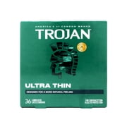 TROJAN Ultra Thin Condoms For Ultra Sensitivity, Lubricated Condoms for Men, America s Number One Condom, 36 Count Value Pack